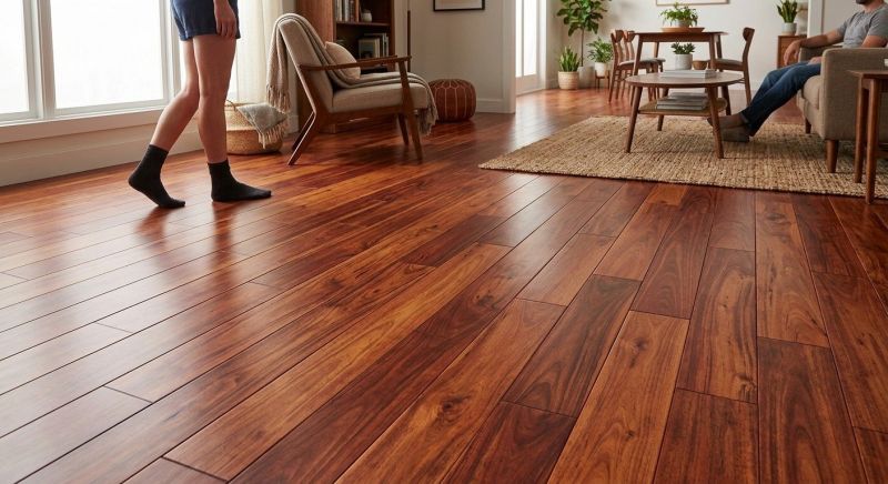 Cherry Floor Installation in Orting, WA