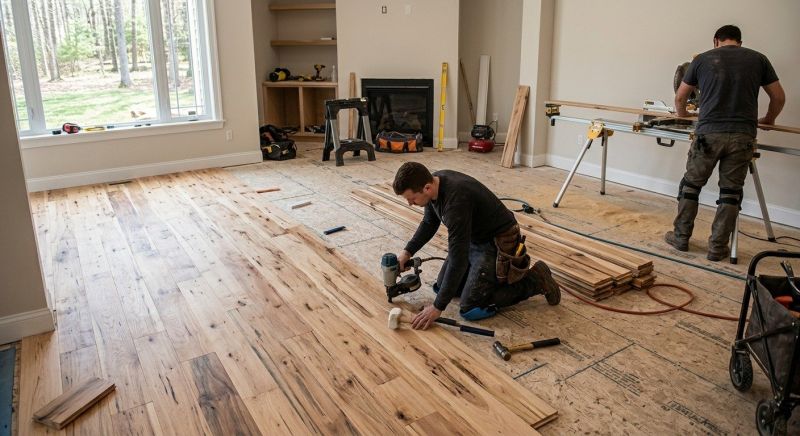 Hickory Floor Installation in King County, WA