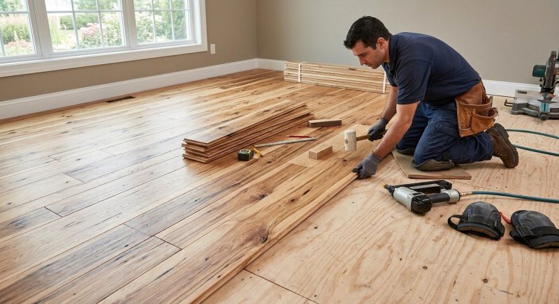 Hickory Floor Installation in King County, WA