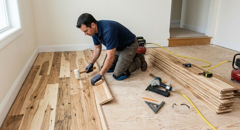 Hickory Floor Installation in King County, WA