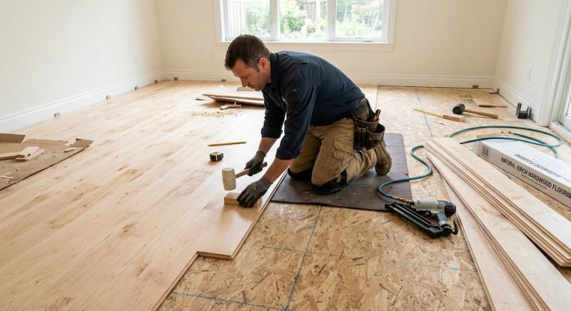 Maple Flooring Installation in Federal Way, WA