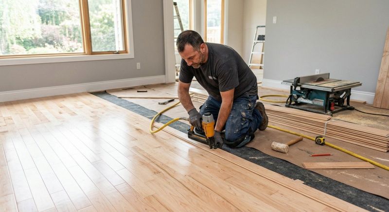 Maple Flooring Installation in Fox Island, WA