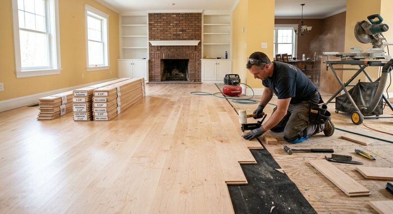 Maple Flooring Installation in Sumner, WA