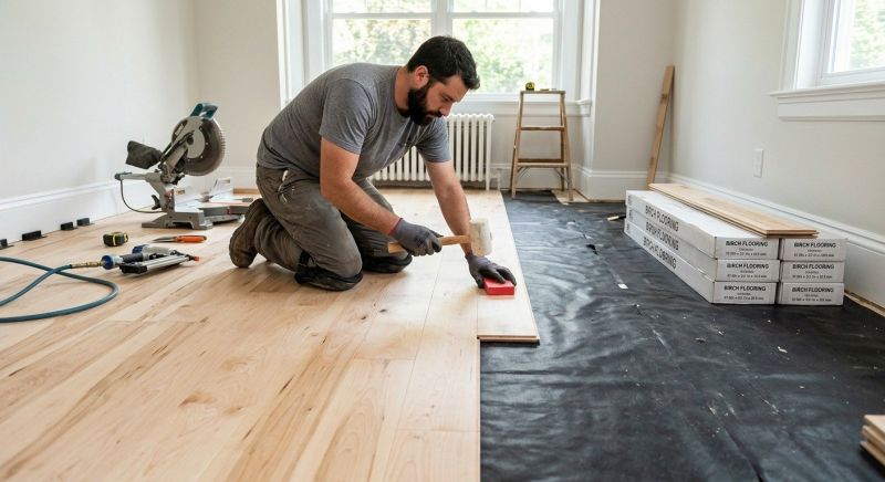 Maple Flooring Installation in Sumner, WA