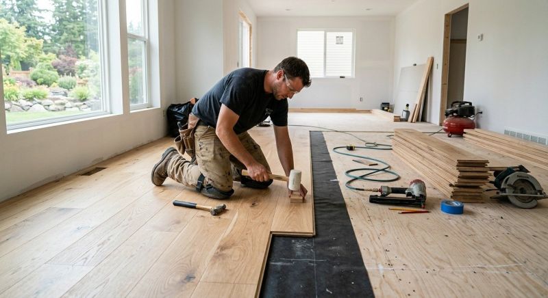 Oak Floor Installation in Maple Valley, WA