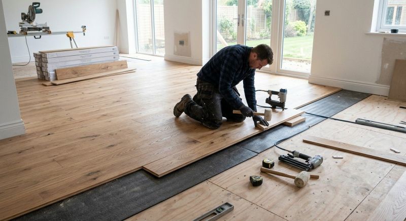 Oak Floor Installation in Olalla, WA
