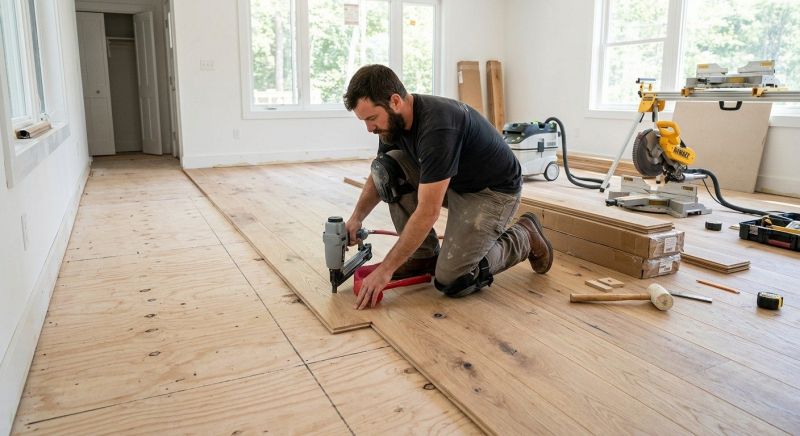 Oak Floor Installation in Olalla, WA