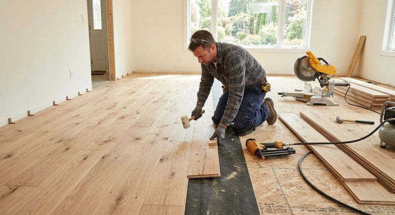Oak Floor Installation in Puyallup, WA
