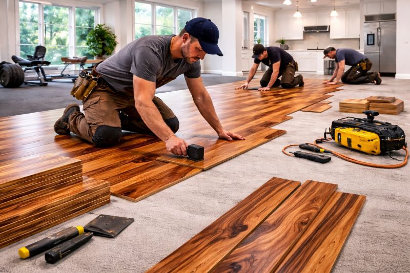 Teak Flooring Installation in King County, WA