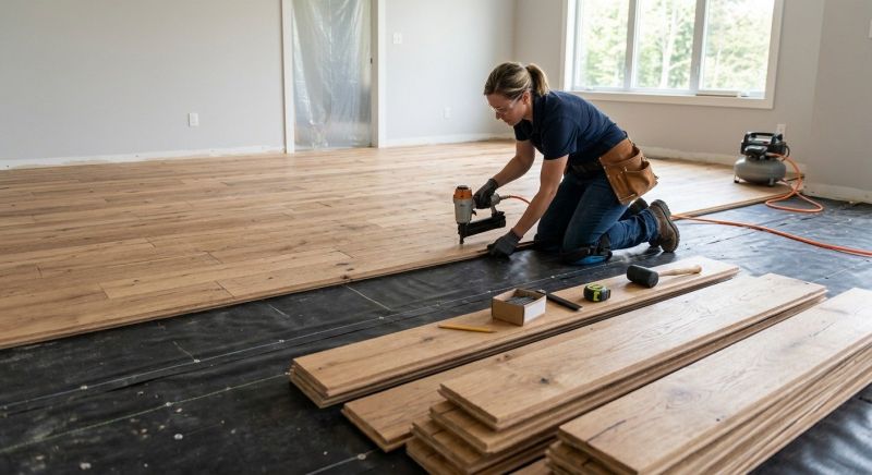 Wide Plank Floor Installation in King County, WA